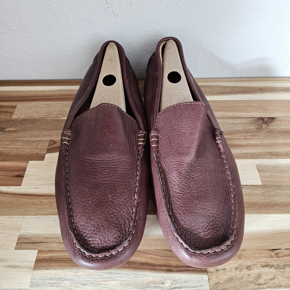 Born NWOT Men's Brown Leather Driving Loafers Size 11